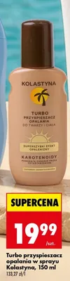 Turbo przyspieszacz opalania w sprayu Kolastyna promocja w Biedronka
