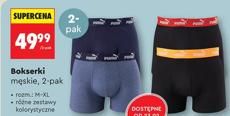 Bokserki męskie 2-pak promocja w Biedronka