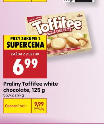 Praliny Toffifee white chocolate promocja w Biedronka