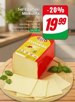 Ser Edamski Mlekovita promocja w Dino