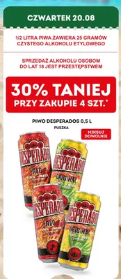 Piwo Desperados Original promocja w Żabka