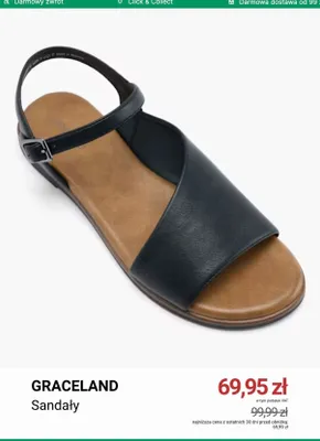 Sandały Graceland promocja w Deichmann
