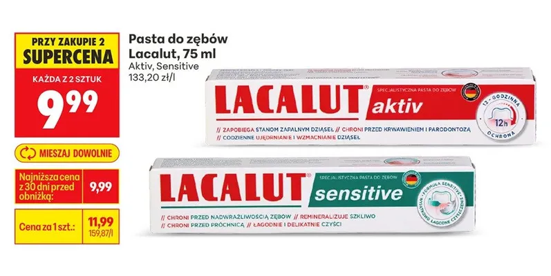 Pasta do zębów Activ promocja w Biedronka