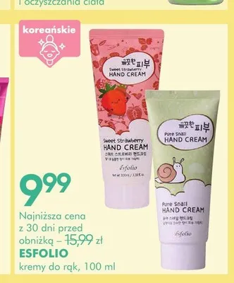 Krem do rąk Esfolio Pure Snail promocja w Super-Pharm