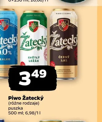 Piwo Žatecký Světly Ležák promocja w Netto
