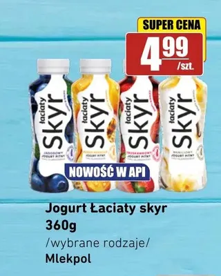 Jogurt pitny Łaciate Skyr truskawkowy promocja w API Market