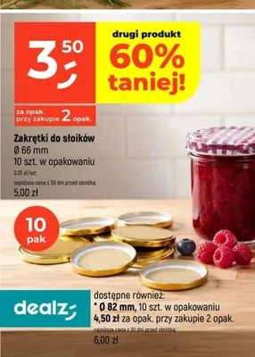 Zakrętki do słoików Ø 82 mm promocja w Dealz