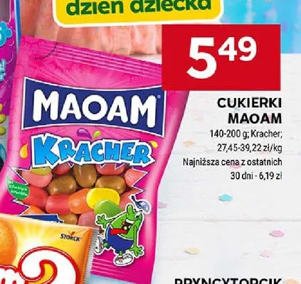Cukierki Maoam Kracher promocja w Stokrotka