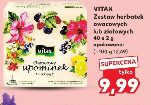 Zestaw herbatek Vitax promocja w Kaufland