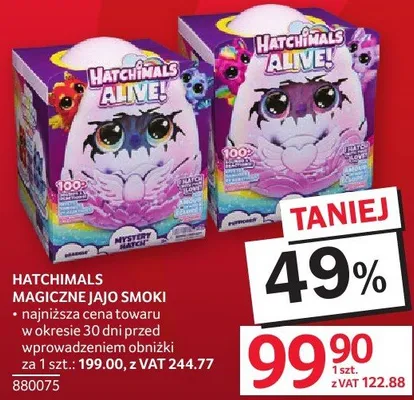 Hatchimals Magiczne jajo smoki promocja w Selgros