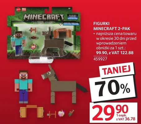 Figurki Minecraft 2-pak promocja w Selgros