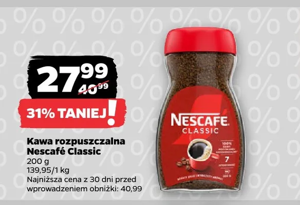 Kawa rozpuszczalna Nescafé Classic promocja w Netto