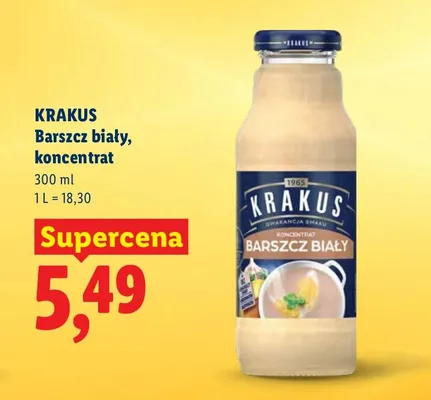 Barszcz biały koncentrat promocja w Lidl