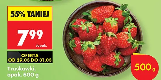 Truskawki promocja w Biedronka