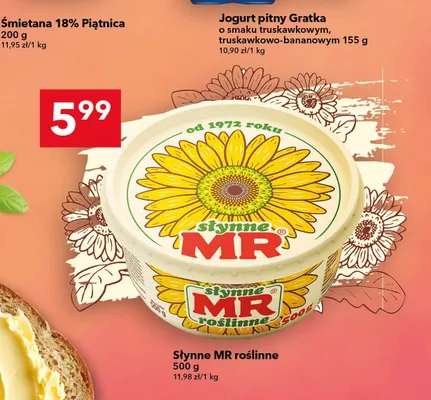 Margaryna Słynne MR roślinne promocja w LEWIATAN