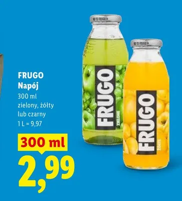 Napój czarny Frugo promocja w Lidl