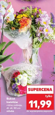 Bukiet kwiatów promocja w Kaufland