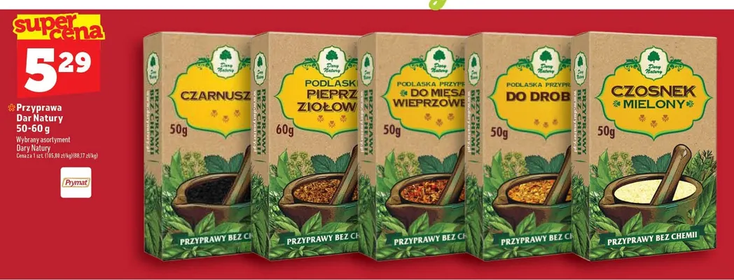 Przyprawa czosnek mielony Dary Natury promocja w TOPAZ