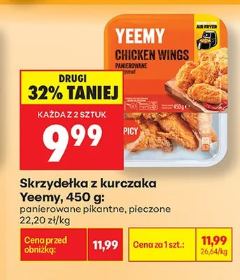 Skrzydełka z kurczaka Yeemy promocja w Biedronka