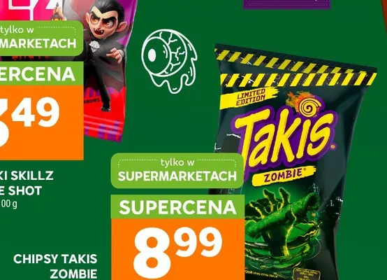 Chipsy Takis Zombie promocja w Stokrotka