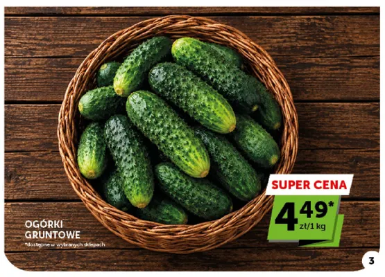 Ogórki gruntowe promocja w Euro Sklep
