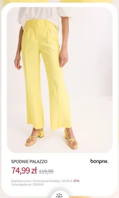 Spodnie palazzo Bonprix promocja w bonprix