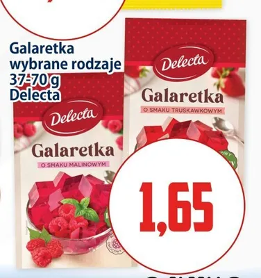 Galaretka Delecta o smaku truskawkowym promocja w Kupiec