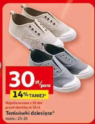 Tenisówki dziecięce promocja w Auchan