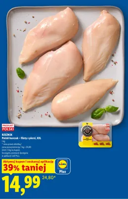 Filety z piersi kurczaka Rzeźnik XXL promocja w Lidl