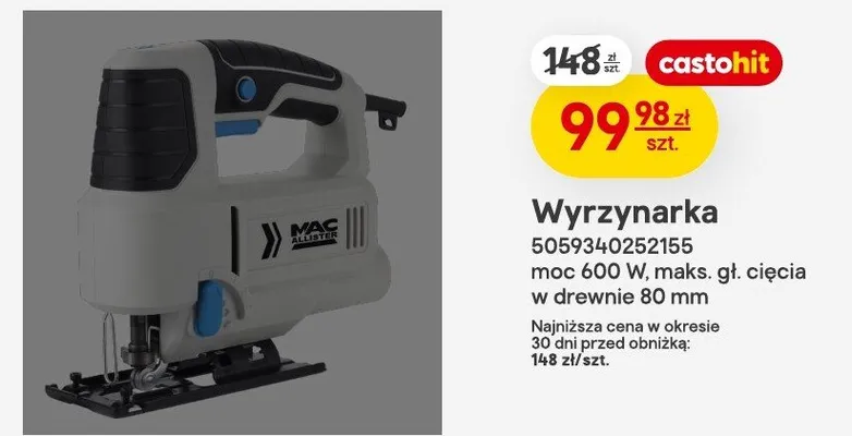 Wyrzynarka promocja w Castorama