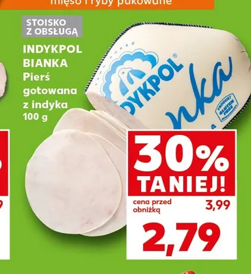 Pierś gotowana z indyka Bianka Indykpol promocja w Kaufland