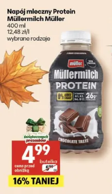 Napój mleczny Protein Müllermilch Müller promocja w Delikatesy Centrum