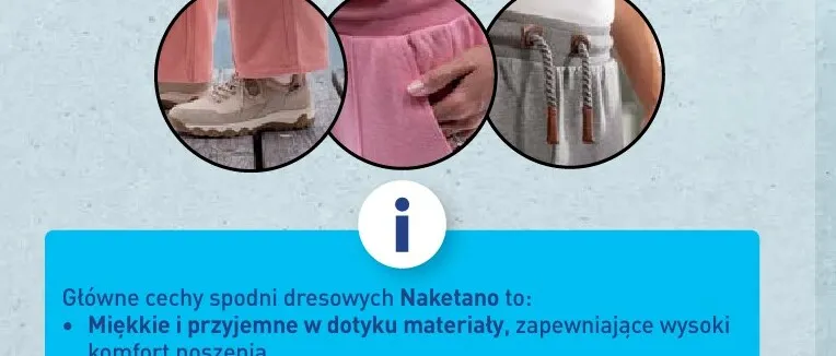 Spodnie dresowe damskie Naketano promocja w Aldi