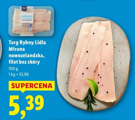 Miruna nowozelandzka, filet bez skóry promocja w Lidl