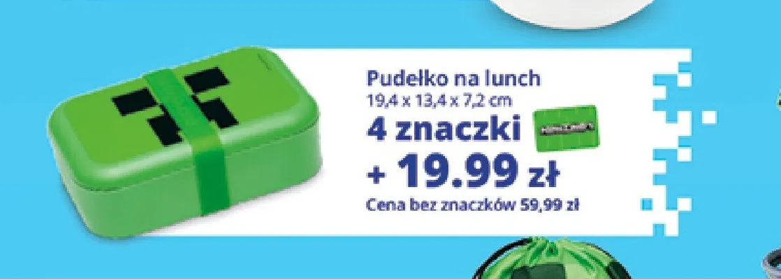 Pudełko na lunch Minecraft promocja w Auchan
