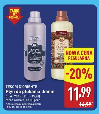 Płyn do płukania tkanin Byzantium Tesori d'Oriente promocja w Aldi