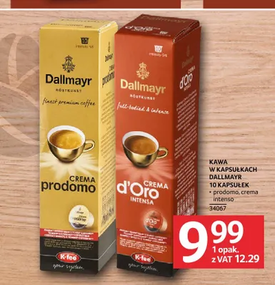 Kawa w kapsułkach Dallmayr Prodomo promocja w Selgros