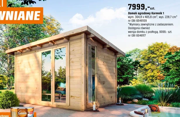 Domek ogrodowy Karmnik 1 promocja w OBI