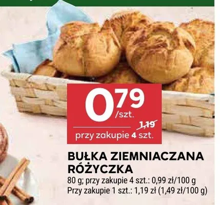 Bułka ziemniaczana różyczka promocja w Stokrotka