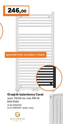 Grzejnik łazienkowy Carat promocja w Bricoman