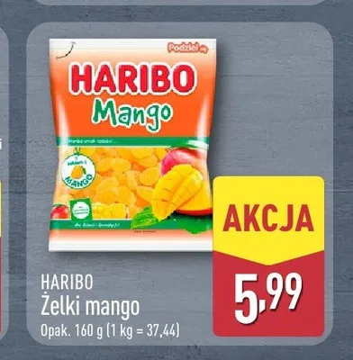 Żelki mango Haribo promocja w Aldi