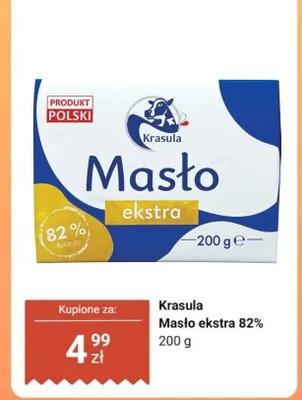 Masło ekstra 82% promocja w Dino