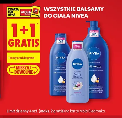 Mleczko do ciała Nivea Rich Nourishing promocja w Biedronka
