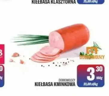 Kiełbasa kminkowa Dobrowolscy promocja w Tomi Markt
