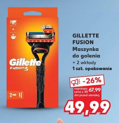 Maszynka do golenia Gillette Fusion promocja w Kaufland
