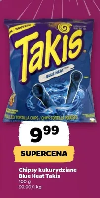 Chipsy kukurydziane Blue Heat Takis promocja w Netto