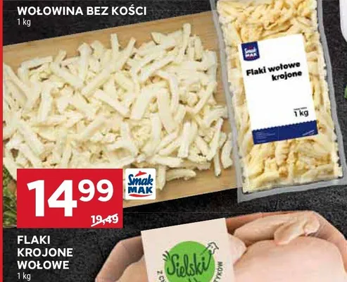 Flaki krojone wołowe promocja w Stokrotka