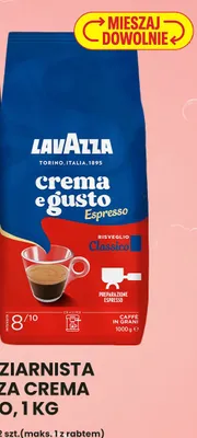 Kawa ziarnista Lavazza Crema e Gusto Espresso promocja w Biedronka