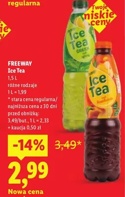 Ice Tea Freeway promocja w Lidl