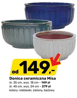 Donica ceramiczna Misa promocja w Bricomarche